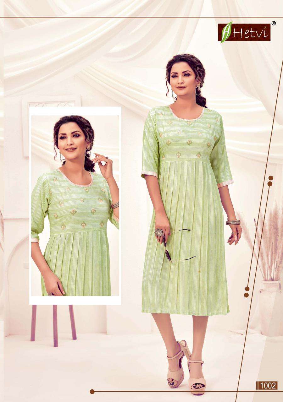 SILENT BY HETVI 1001 TO 1006 SERIES DESIGNER STYLISH FANCY COLORFUL BEAUTIFUL PARTY WEAR & ETHNIC WEAR COLLECTION RAYON KURTIS AT WHOLESALE PRICE