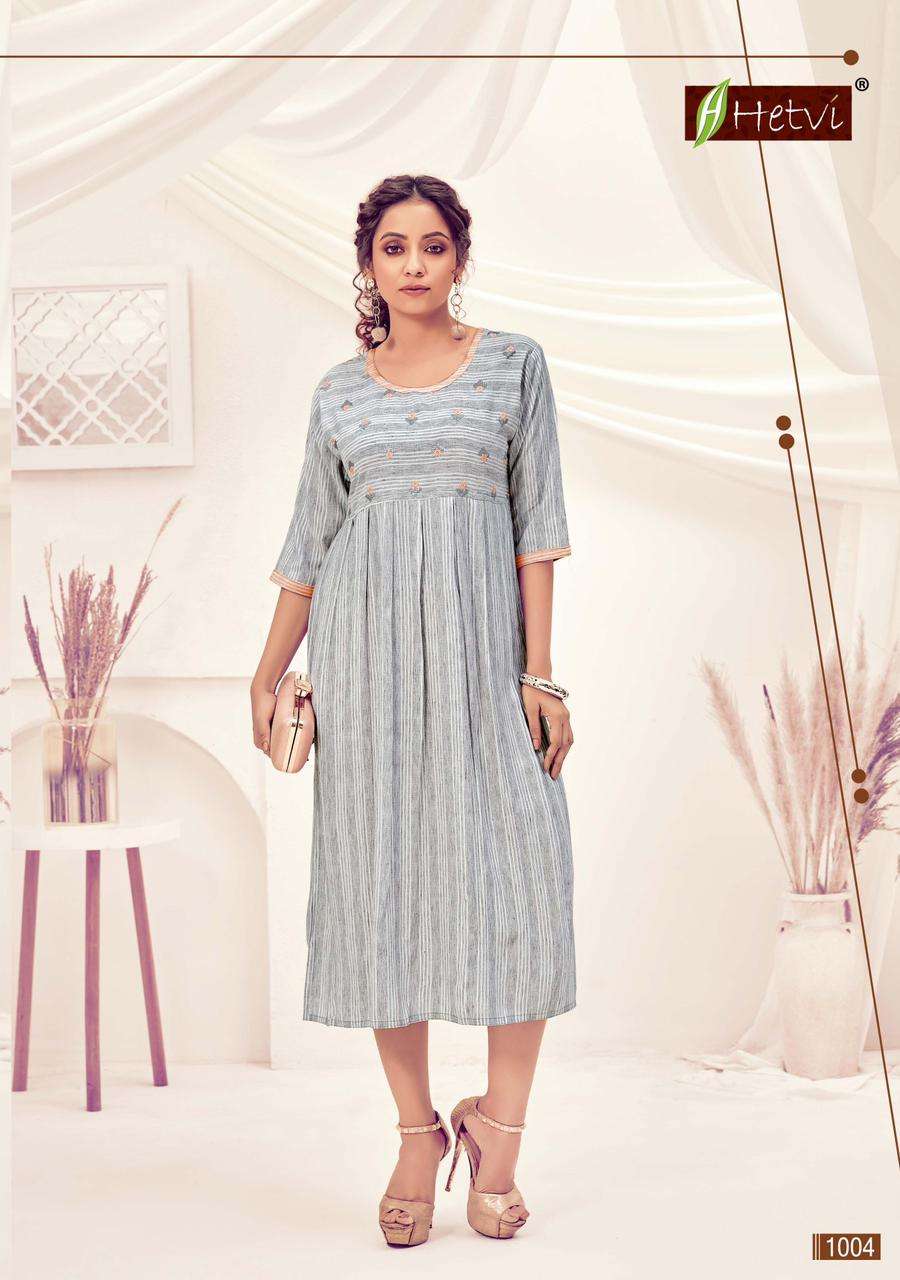 SILENT BY HETVI 1001 TO 1006 SERIES DESIGNER STYLISH FANCY COLORFUL BEAUTIFUL PARTY WEAR & ETHNIC WEAR COLLECTION RAYON KURTIS AT WHOLESALE PRICE