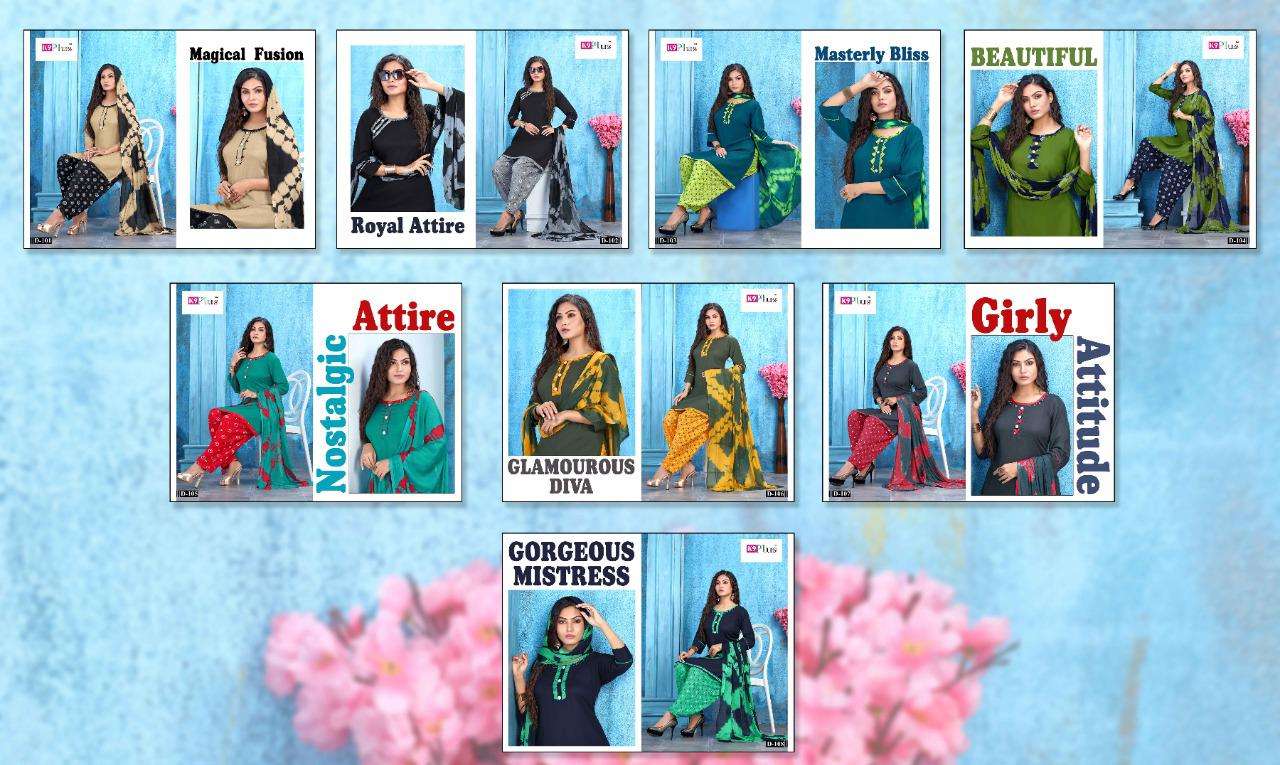 PRATIGAYA VOL-10 BY K9 PLUS 101 TO 108 SERIES BEAUTIFUL STYLISH PATIYALA SUITS FANCY COLORFUL CASUAL WEAR & ETHNIC WEAR & READY TO WEAR RAYON PLAIN SILAI WORK DRESSES AT WHOLESALE PRICE