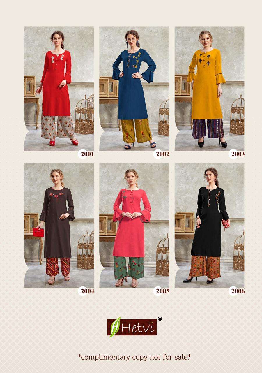 NIDHI BY HETVI 2001 TO 2006 SERIES DESIGNER STYLISH FANCY COLORFUL BEAUTIFUL PARTY WEAR & ETHNIC WEAR COLLECTION RAYON SLUB KURTIS WITH BOTTOM AT WHOLESALE PRICE