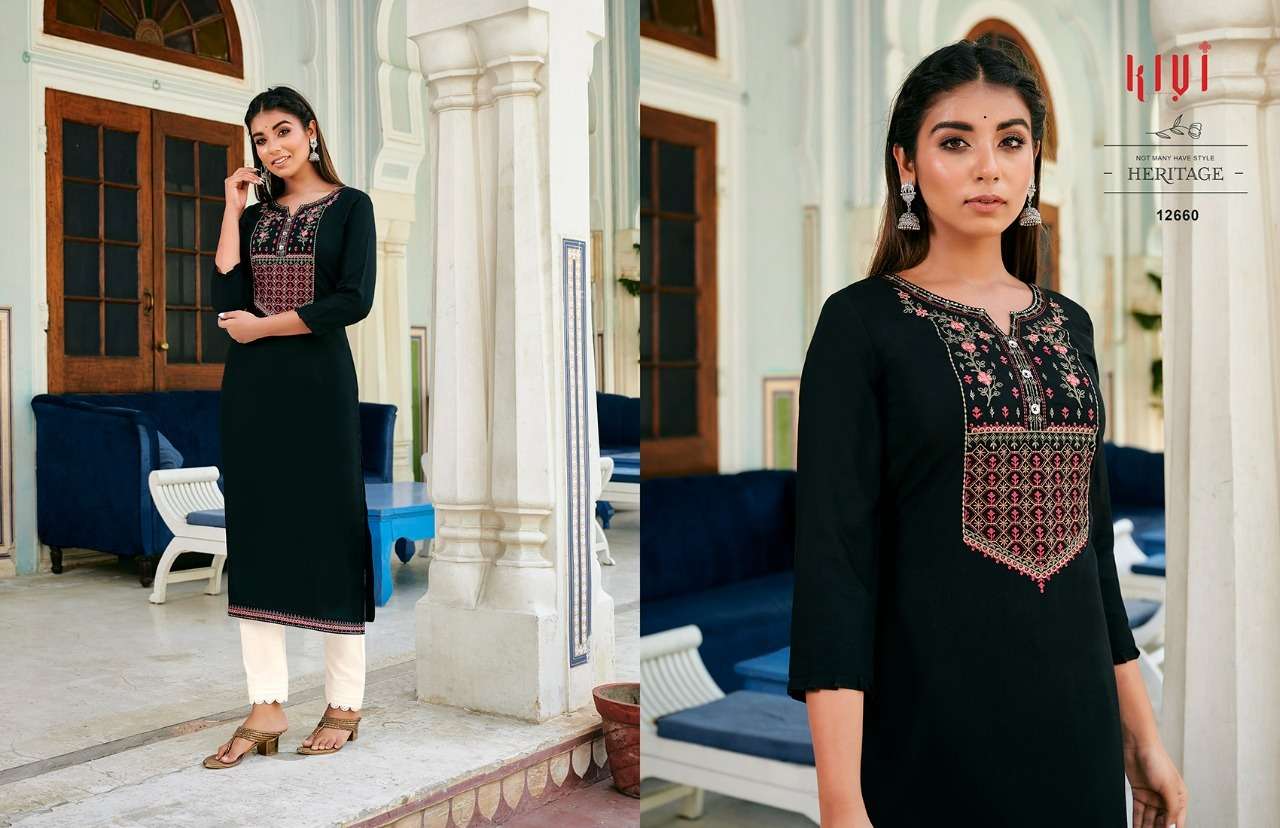 KIVI 12652 SERIES BY KIVI 12652 TO 12661 SERIES DESIGNER STYLISH FANCY COLORFUL BEAUTIFUL PARTY WEAR & ETHNIC WEAR COLLECTION FANCY LINING WITH WORK KURTIS AT WHOLESALE PRICE