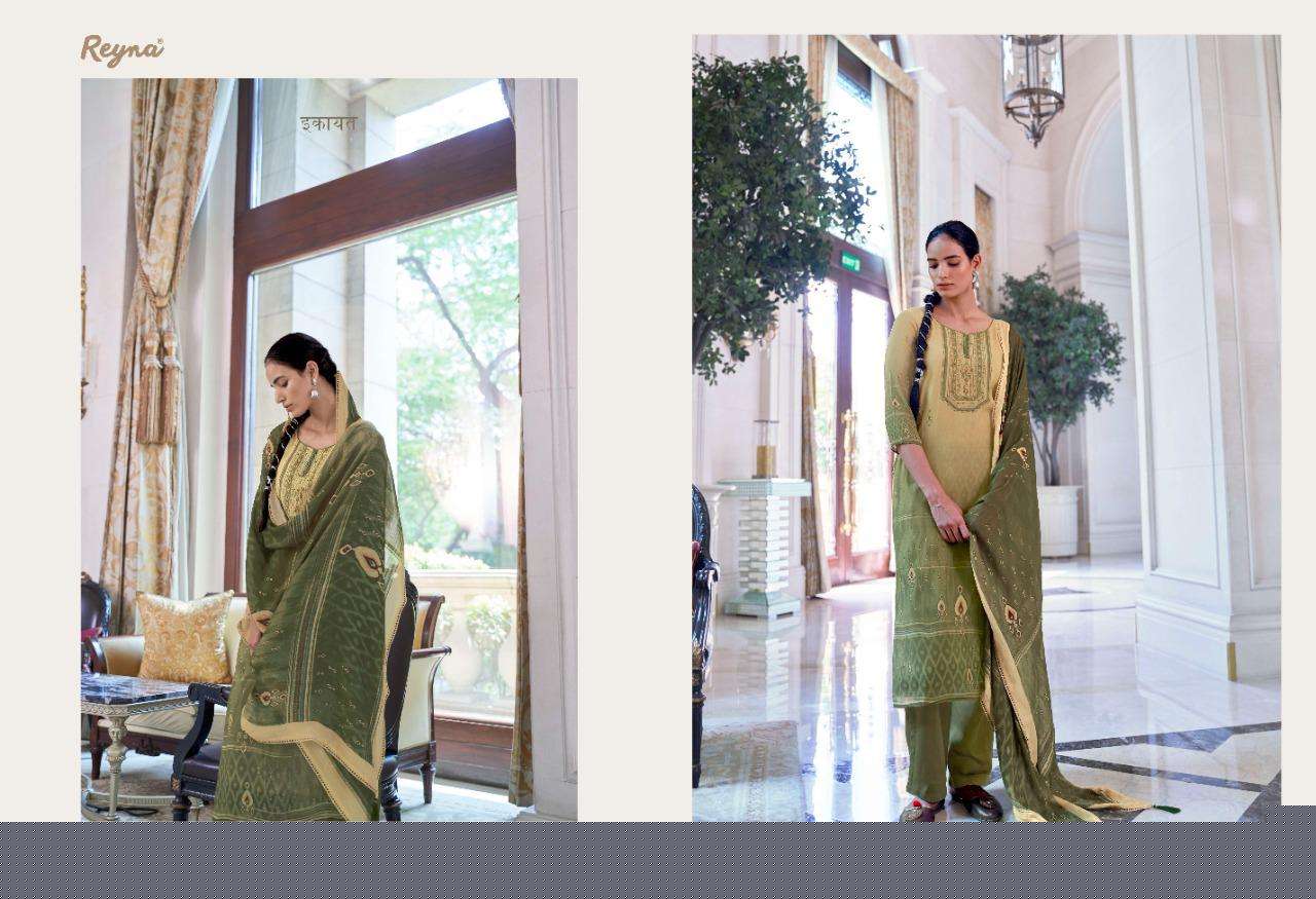 ROOH BY REYNA 641 TO 647 SERIES BEAUTIFUL SUITS COLORFUL STYLISH FANCY CASUAL WEAR & ETHNIC WEAR PURE BEMBERG SILK DIGITAL PRINT WITH WORK DRESSES AT WHOLESALE PRICE