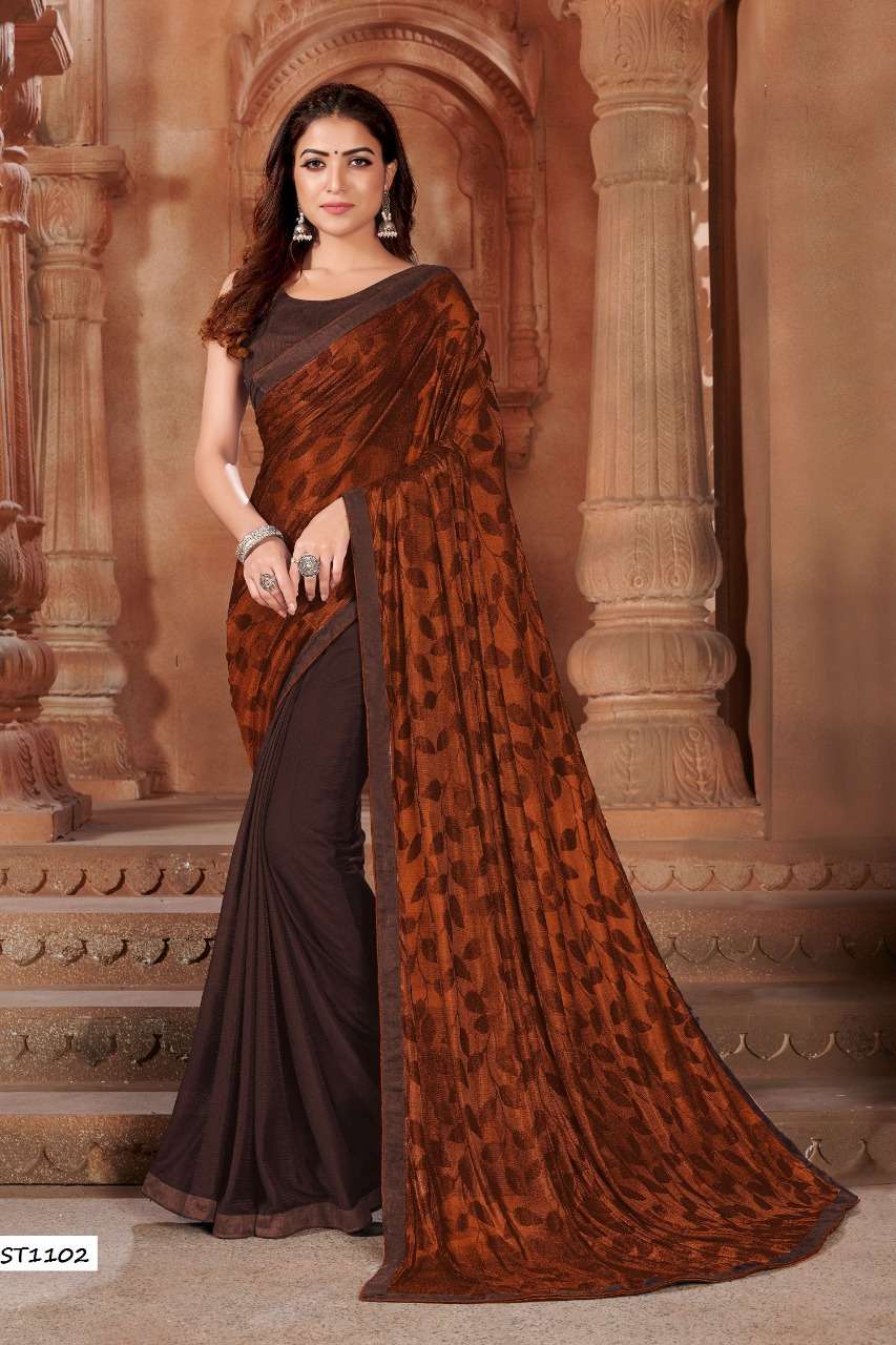 ZEEYA HIT COLOR VOL-10 BY MANOHARI INDIAN TRADITIONAL WEAR COLLECTION BEAUTIFUL STYLISH FANCY COLORFUL PARTY WEAR & OCCASIONAL WEAR LYCRA SAREES AT WHOLESALE PRICE