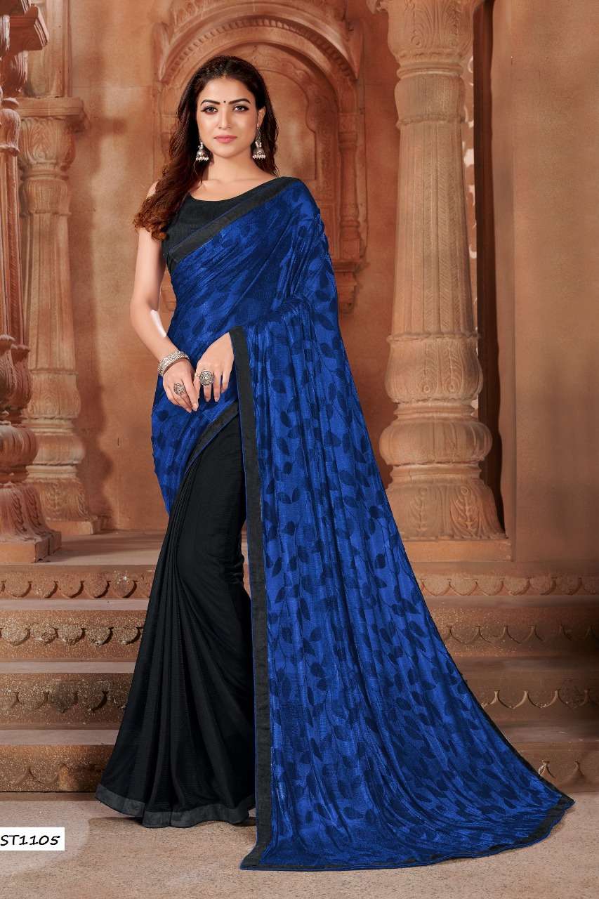 ZEEYA HIT COLOR VOL-10 BY MANOHARI INDIAN TRADITIONAL WEAR COLLECTION BEAUTIFUL STYLISH FANCY COLORFUL PARTY WEAR & OCCASIONAL WEAR LYCRA SAREES AT WHOLESALE PRICE