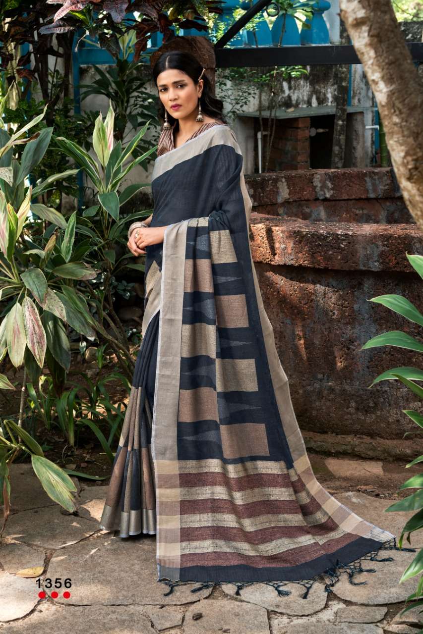LINEA BY ANGARIKA 1351 TO 1357 SERIES INDIAN TRADITIONAL WEAR COLLECTION BEAUTIFUL STYLISH FANCY COLORFUL PARTY WEAR & OCCASIONAL WEAR LINEN SAREES AT WHOLESALE PRICE