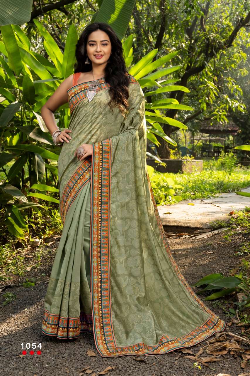 MOONLIGHT BY ANGARIKA 1051 TO 1057 SERIES INDIAN TRADITIONAL WEAR COLLECTION BEAUTIFUL STYLISH FANCY COLORFUL PARTY WEAR & OCCASIONAL WEAR CHANDERI SILK SAREES AT WHOLESALE PRICE