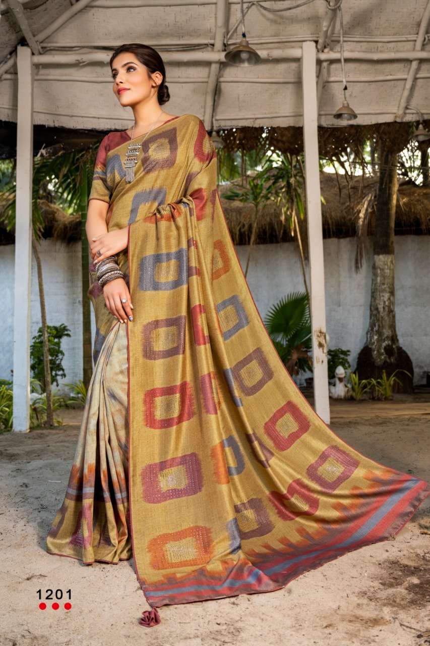PURE MAGIC BY ANGARIKA 1201 TO 1207 SERIES INDIAN TRADITIONAL WEAR COLLECTION BEAUTIFUL STYLISH FANCY COLORFUL PARTY WEAR & OCCASIONAL WEAR BOBBY SILK SAREES AT WHOLESALE PRICE