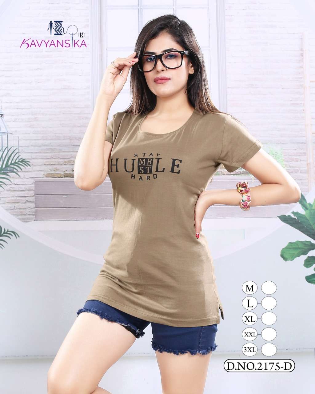 KAVYANSHIKA VOL-2175 BY KAVYANSHIKA 2175-A TO 2175-F SERIES BEAUTIFUL STYLISH COLORFUL FANCY PARTY WEAR & ETHNIC WEAR & READY TO WEAR HOSIERY COTTON TOPS AT WHOLESALE PRICE