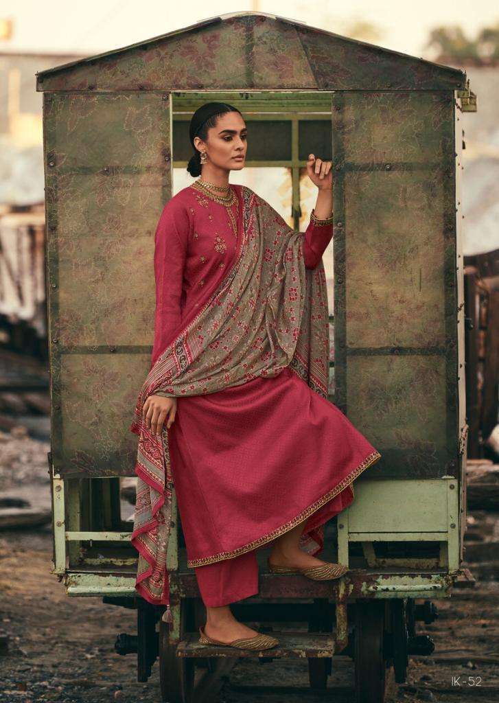 IKAT BY VARSHA FASHION 51 TO 57 SERIES BEAUTIFUL SUITS COLORFUL STYLISH FANCY CASUAL WEAR & ETHNIC WEAR TUSSAR WOVEN EMBROIDERED DRESSES AT WHOLESALE PRICE