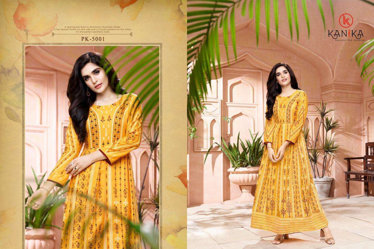 PANKHUDI BY KANIKA 1001 TO 1006 SERIES BEAUTIFUL STYLISH FANCY COLORFUL CASUAL WEAR & ETHNIC WEAR VISCOSE FOIL PRINT GOWNS AT WHOLESALE PRICE