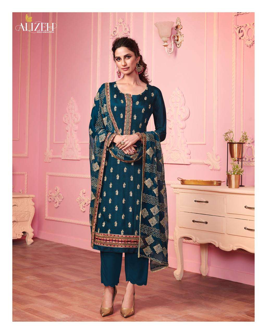 MURAD VOL-3 BY ALIZEH 2014 TO 2017 SERIES BEAUTIFUL SUITS COLORFUL STYLISH FANCY CASUAL WEAR & ETHNIC WEAR ALIZEH GEORGETTE EMBROIDERED DRESSES AT WHOLESALE PRICE
