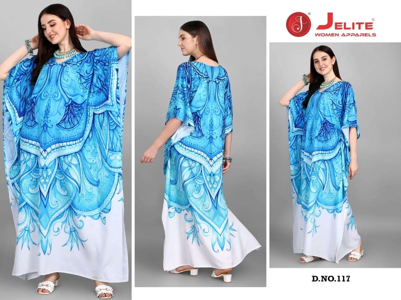 Afreen Vol-3 By Jelite 117 To 124 Series Designer Stylish Fancy Colorful Beautiful Party Wear & Ethnic Wear Collection Heavy Crepe Kaftan At Wholesale Price