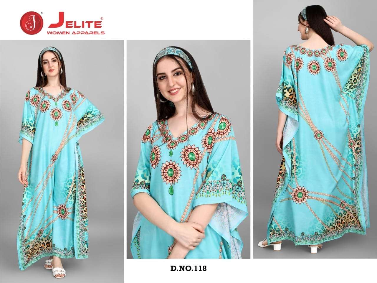 Afreen Vol-3 By Jelite 117 To 124 Series Designer Stylish Fancy Colorful Beautiful Party Wear & Ethnic Wear Collection Heavy Crepe Kaftan At Wholesale Price