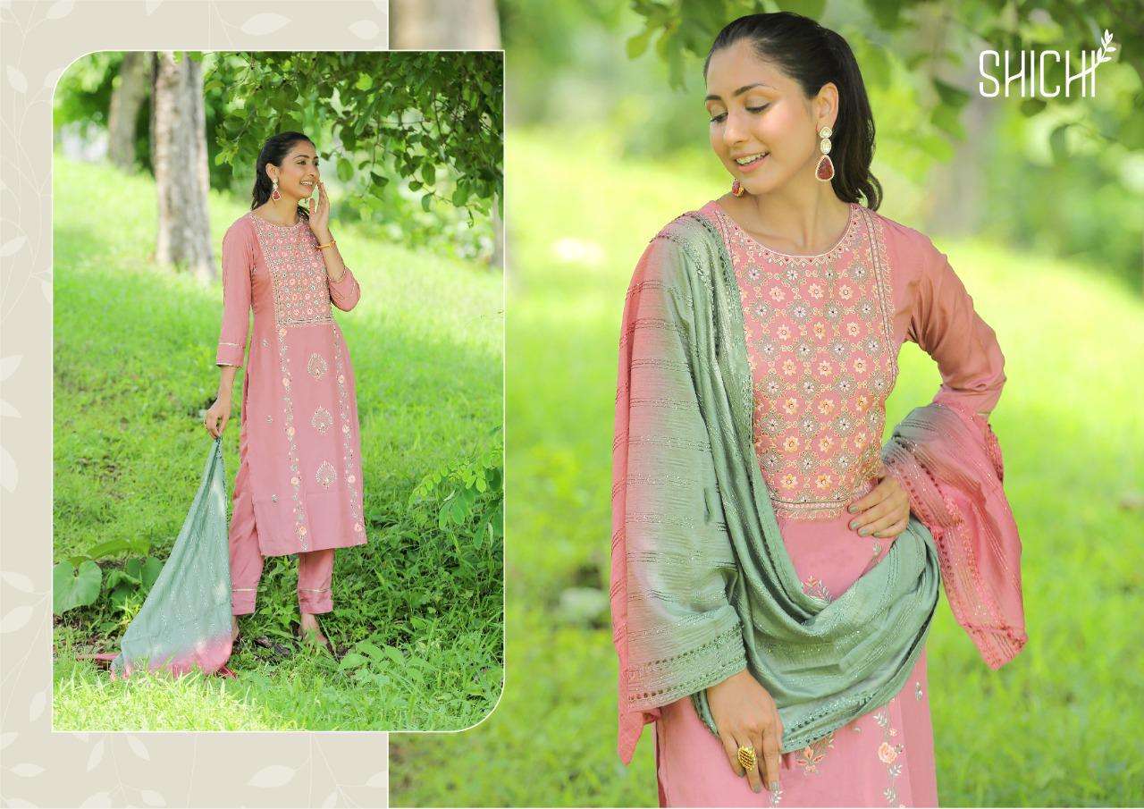 RANGPREET BY SHICHI 07 TO 12 SERIES BEAUTIFUL SUITS COLORFUL STYLISH FANCY CASUAL WEAR & ETHNIC WEAR VISCOSE SILK EMBROIDERED DRESSES AT WHOLESALE PRICE