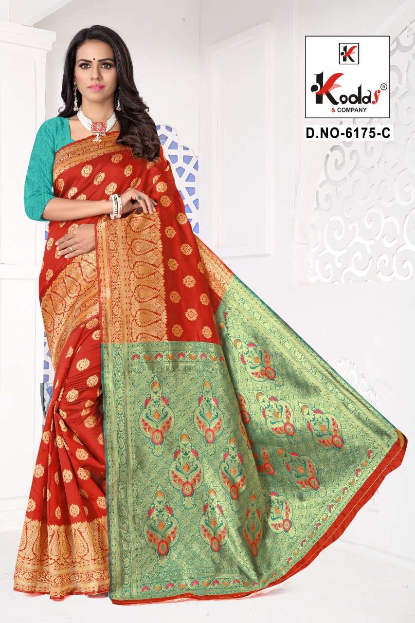 ATRANGI-6175 BY SITKA 6175-A TO 6175-F SERIES INDIAN TRADITIONAL WEAR COLLECTION BEAUTIFUL STYLISH FANCY COLORFUL PARTY WEAR & OCCASIONAL WEAR SILK SAREES AT WHOLESALE PRICE