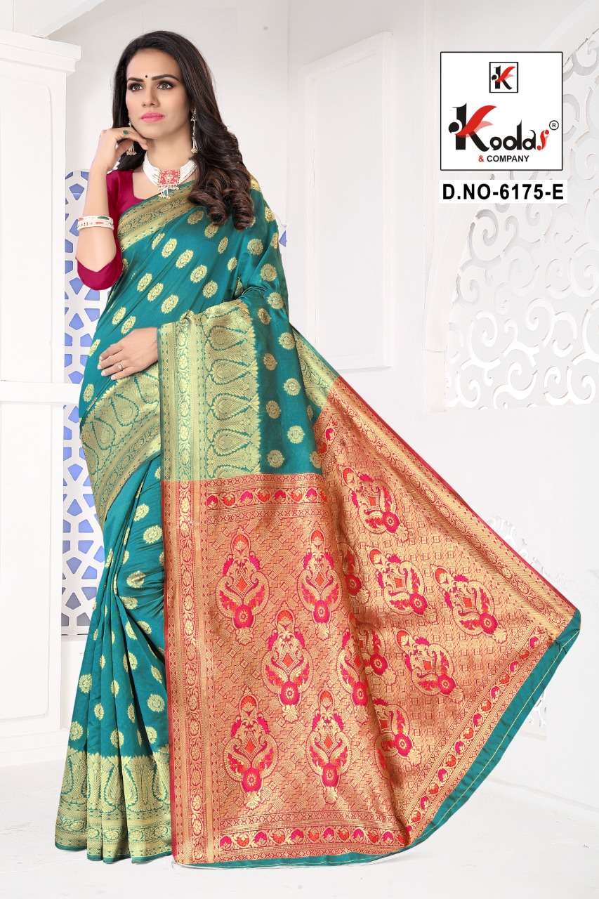 ATRANGI-6175 BY SITKA 6175-A TO 6175-F SERIES INDIAN TRADITIONAL WEAR COLLECTION BEAUTIFUL STYLISH FANCY COLORFUL PARTY WEAR & OCCASIONAL WEAR SILK SAREES AT WHOLESALE PRICE
