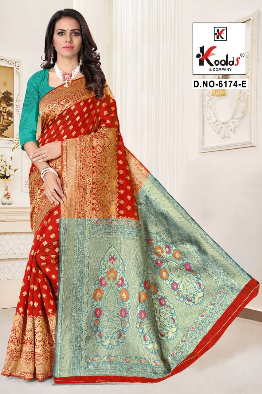 ATRANGI-6174 BY SITKA 6174-A TO 6174-F SERIES INDIAN TRADITIONAL WEAR COLLECTION BEAUTIFUL STYLISH FANCY COLORFUL PARTY WEAR & OCCASIONAL WEAR SILK SAREES AT WHOLESALE PRICE