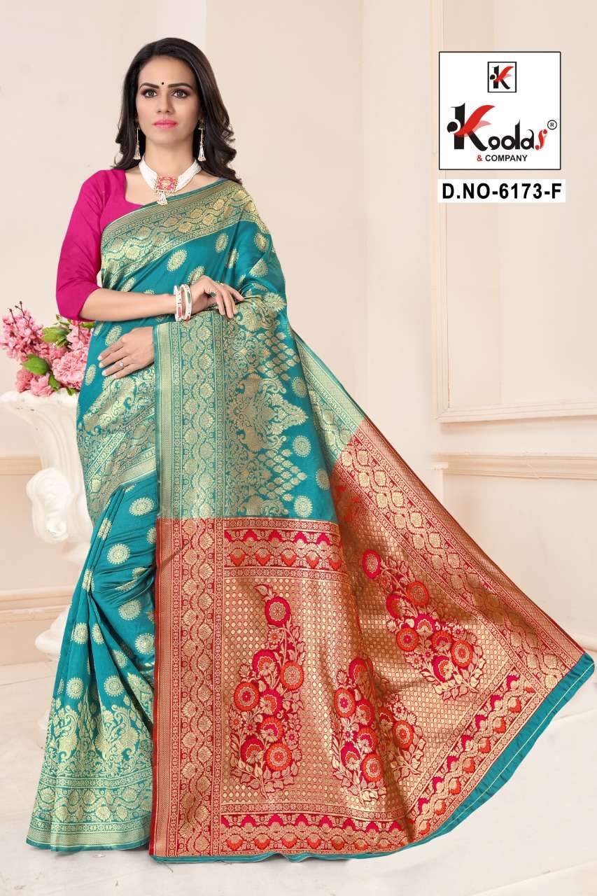 ATRANGI-6173 BY SITKA 6173-A TO 6173-F SERIES INDIAN TRADITIONAL WEAR COLLECTION BEAUTIFUL STYLISH FANCY COLORFUL PARTY WEAR & OCCASIONAL WEAR SILK SAREES AT WHOLESALE PRICE