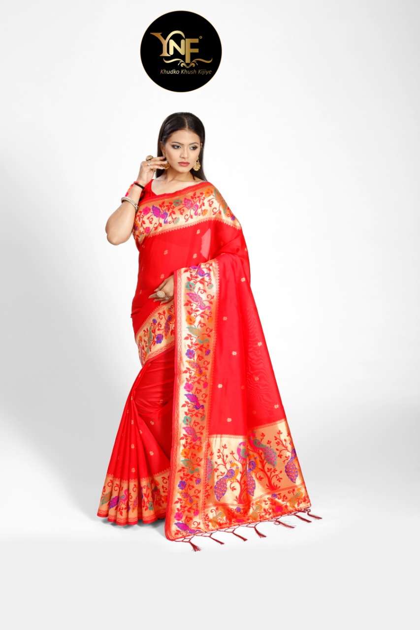 MESHIRA SILK BY YADU NANDAN FASHION 01 TO 06 SERIES INDIAN TRADITIONAL WEAR COLLECTION BEAUTIFUL STYLISH FANCY COLORFUL PARTY WEAR & OCCASIONAL WEAR ART SILK SAREES AT WHOLESALE PRICE