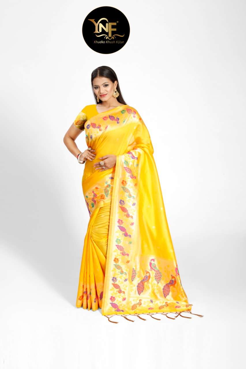 MESHIRA SILK BY YADU NANDAN FASHION 01 TO 06 SERIES INDIAN TRADITIONAL WEAR COLLECTION BEAUTIFUL STYLISH FANCY COLORFUL PARTY WEAR & OCCASIONAL WEAR ART SILK SAREES AT WHOLESALE PRICE