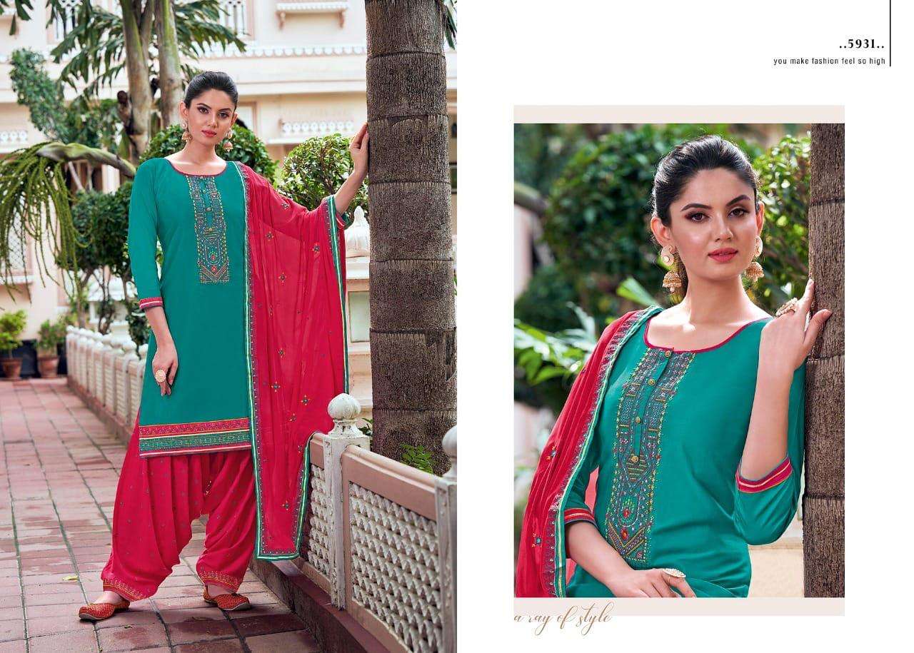 PATIALA HOUSE VOL-85 BY KESSI FABRICS 5931 TO 5938 SERIES DESIGNER SUITS STYLISH DESIGNER COLORFUL FANCY BEAUTIFUL PARTY WEAR & ETHNIC WEAR JAM SILK WITH WORK DRESSES AT WHOLESALE PRICE