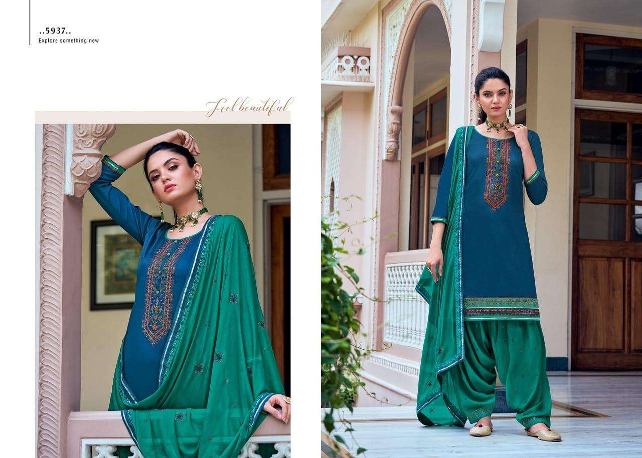 PATIALA HOUSE VOL-85 BY KESSI FABRICS 5931 TO 5938 SERIES DESIGNER SUITS STYLISH DESIGNER COLORFUL FANCY BEAUTIFUL PARTY WEAR & ETHNIC WEAR JAM SILK WITH WORK DRESSES AT WHOLESALE PRICE