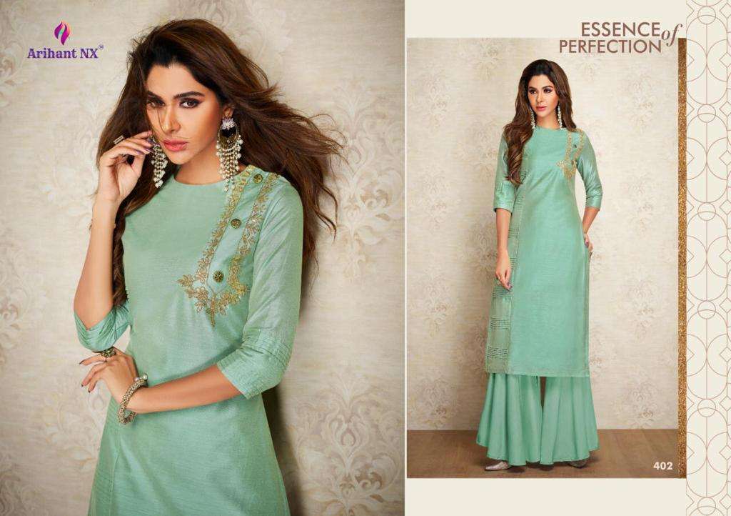 NAZZ NX BY ARIHANT NX BEAUTIFUL STYLISH FANCY COLORFUL CASUAL WEAR & ETHNIC WEAR & READY TO WEAR PURE VISCOSE SILK KURTIS AT WHOLESALE PRICE