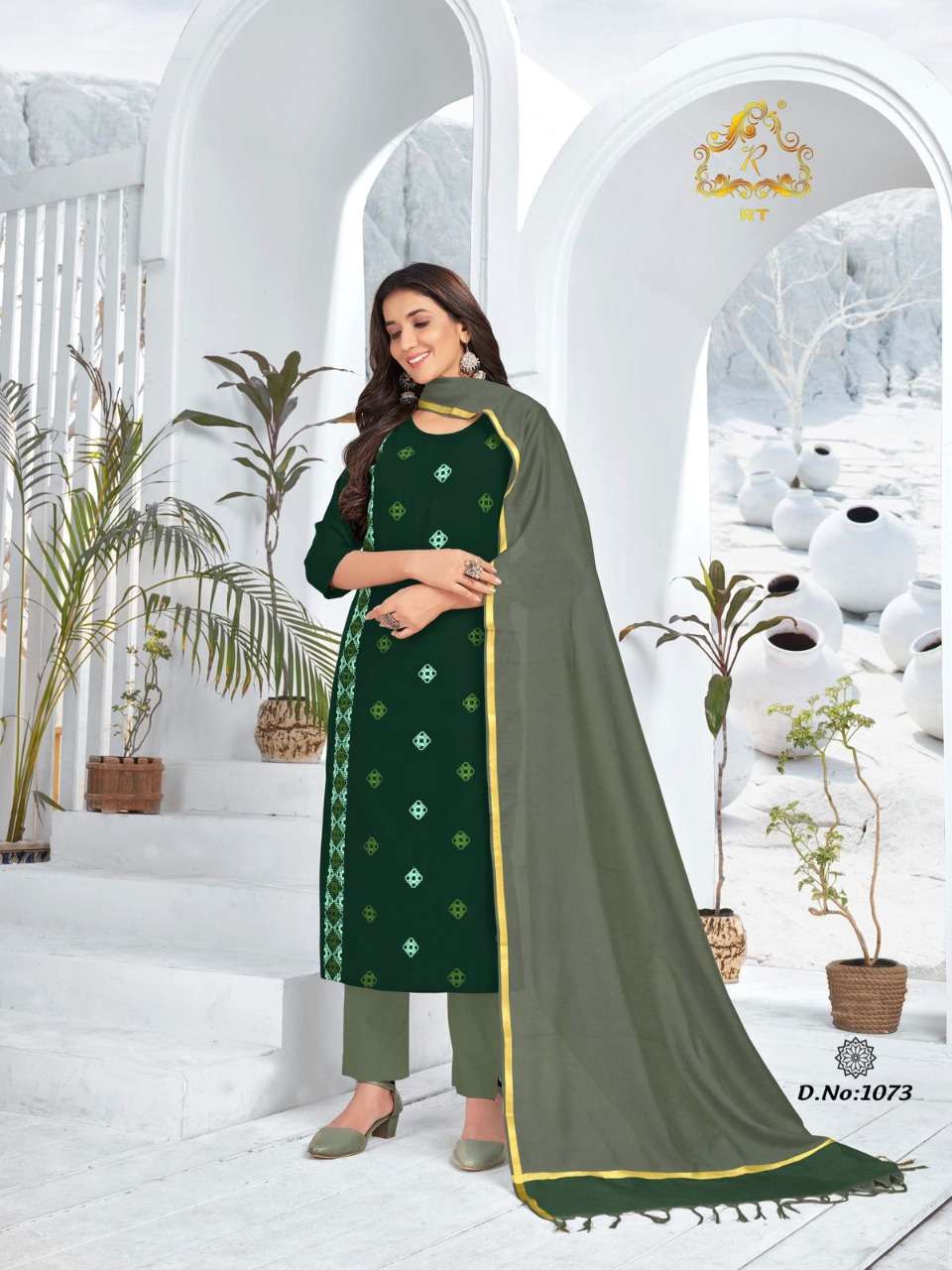 NARI VOL-12 BY RT 1072 TO 1077 SERIES DESIGNER STYLISH FANCY COLORFUL BEAUTIFUL PARTY WEAR & ETHNIC WEAR COLLECTION RAYON SLUB KURTIS WITH DUPATTA AT WHOLESALE PRICE