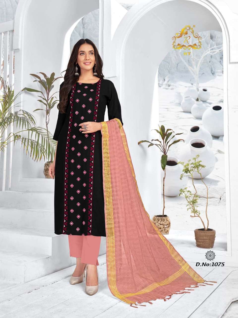 NARI VOL-12 BY RT 1072 TO 1077 SERIES DESIGNER STYLISH FANCY COLORFUL BEAUTIFUL PARTY WEAR & ETHNIC WEAR COLLECTION RAYON SLUB KURTIS WITH DUPATTA AT WHOLESALE PRICE