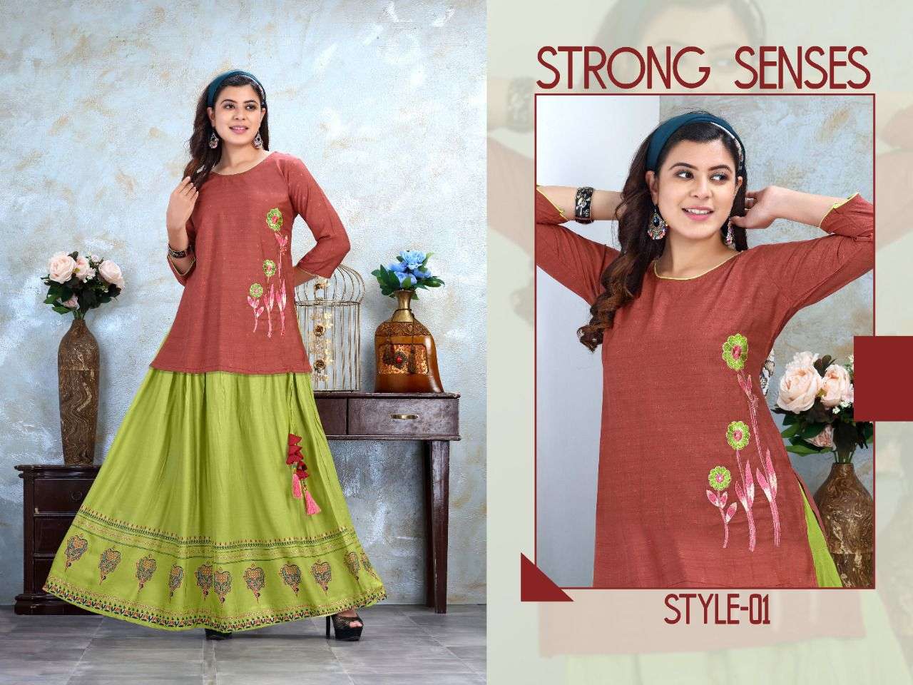 MISRI VOL-3 BY TRENDY 01 TO 06 SERIES DESIGNER STYLISH FANCY COLORFUL BEAUTIFUL PARTY WEAR & ETHNIC WEAR COLLECTION RAYON DOBBY TOPS WITH SKIRT AT WHOLESALE PRICE