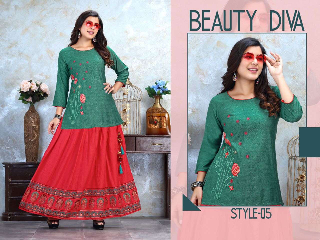 MISRI VOL-3 BY TRENDY 01 TO 06 SERIES DESIGNER STYLISH FANCY COLORFUL BEAUTIFUL PARTY WEAR & ETHNIC WEAR COLLECTION RAYON DOBBY TOPS WITH SKIRT AT WHOLESALE PRICE