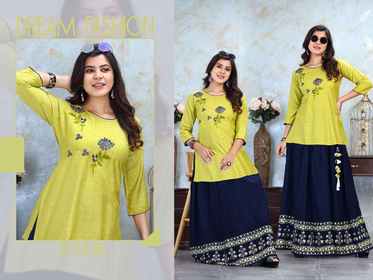MISRI VOL-3 BY TRENDY 01 TO 06 SERIES DESIGNER STYLISH FANCY COLORFUL BEAUTIFUL PARTY WEAR & ETHNIC WEAR COLLECTION RAYON DOBBY TOPS WITH SKIRT AT WHOLESALE PRICE