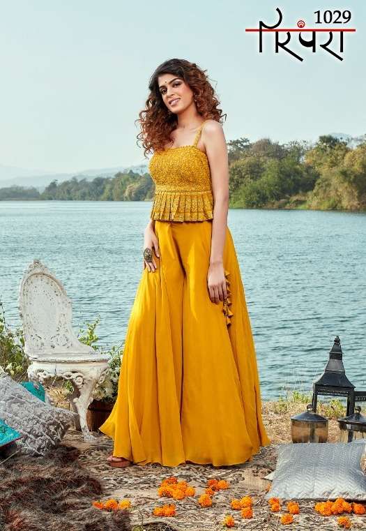 PARAMPRA VOL-6 BY PARAMPRA 1025 TO 1029 SERIES DESIGNER STYLISH FANCY COLORFUL BEAUTIFUL PARTY WEAR & ETHNIC WEAR COLLECTION GEORGETTE EMBROIDERED DRESSES AT WHOLESALE PRICE