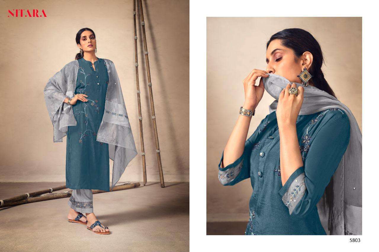 KYRA BY NITARA 5801 TO 5806 SERIES BEAUTIFUL SUITS COLORFUL STYLISH FANCY CASUAL WEAR & ETHNIC WEAR PURE VISCOSE DRESSES AT WHOLESALE PRICE