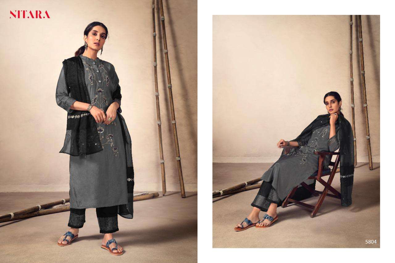 KYRA BY NITARA 5801 TO 5806 SERIES BEAUTIFUL SUITS COLORFUL STYLISH FANCY CASUAL WEAR & ETHNIC WEAR PURE VISCOSE DRESSES AT WHOLESALE PRICE