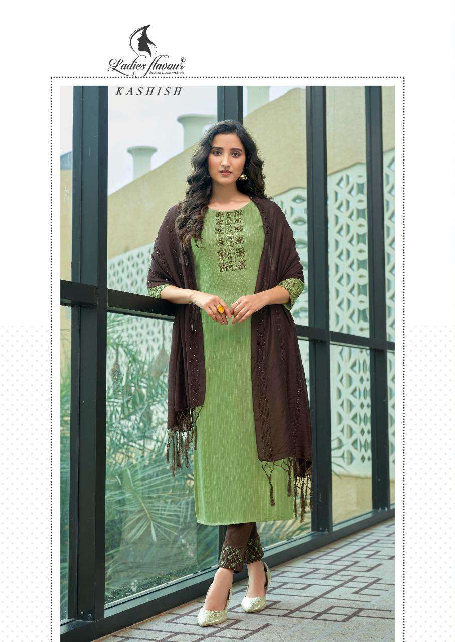 KASHISH BY LADIES FLAVOUR 1050 TO 1055 SERIES BEAUTIFUL SUITS COLORFUL STYLISH FANCY CASUAL WEAR & ETHNIC WEAR HEAVY RAYON WEAVING DRESSES AT WHOLESALE PRICE