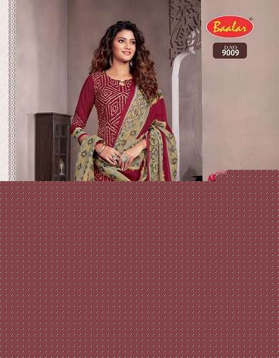 ZAARA VOL-9 BY BAALAR BEAUTIFUL STYLISH SUITS FANCY COLORFUL CASUAL WEAR & ETHNIC WEAR & READY TO WEAR PURE COTTON PRINTED DRESSES AT WHOLESALE PRICE
