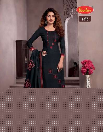 ZAARA VOL-9 BY BAALAR BEAUTIFUL STYLISH SUITS FANCY COLORFUL CASUAL WEAR & ETHNIC WEAR & READY TO WEAR PURE COTTON PRINTED DRESSES AT WHOLESALE PRICE