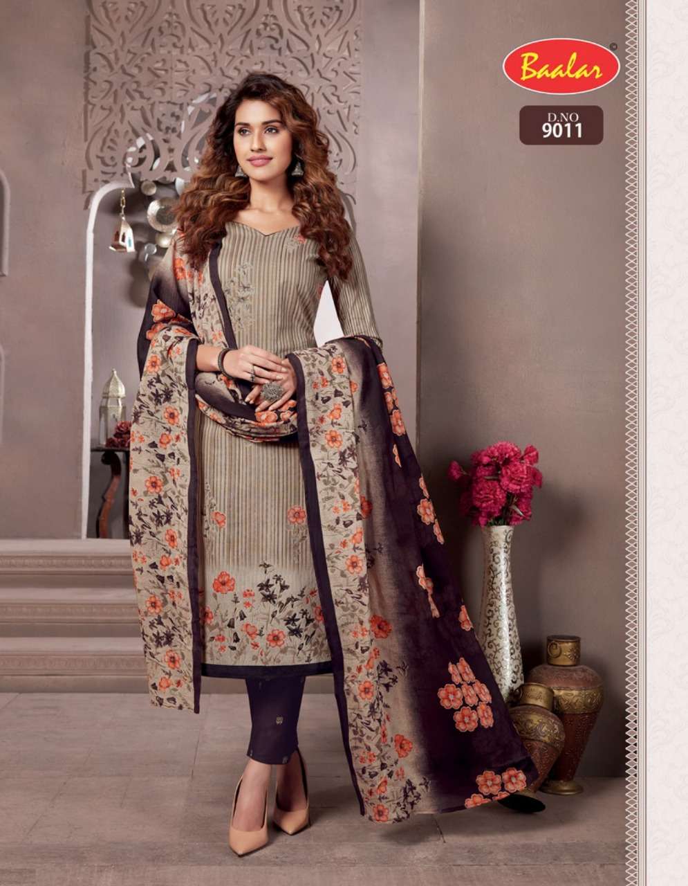 ZAARA VOL-9 BY BAALAR BEAUTIFUL STYLISH SUITS FANCY COLORFUL CASUAL WEAR & ETHNIC WEAR & READY TO WEAR PURE COTTON PRINTED DRESSES AT WHOLESALE PRICE