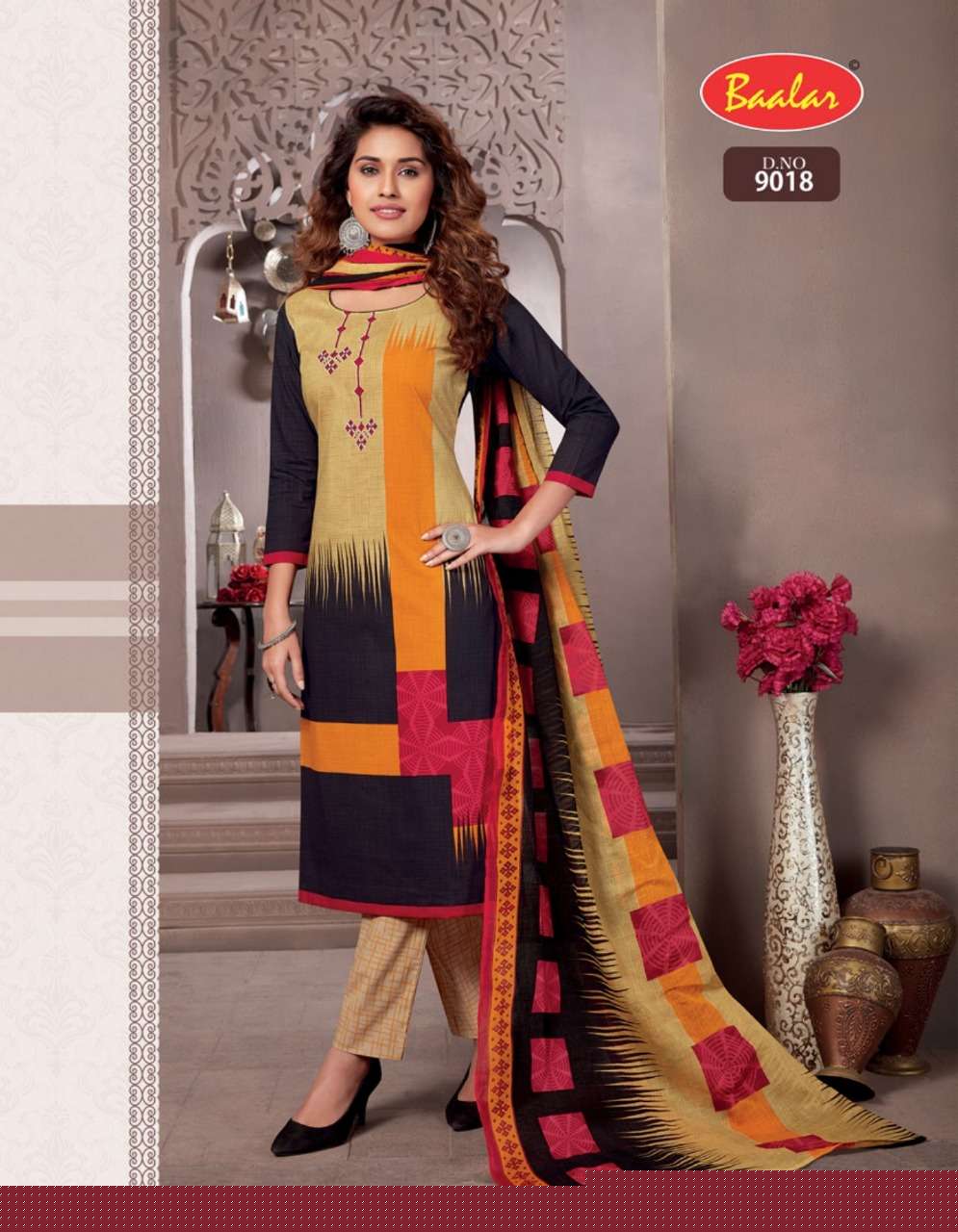 ZAARA VOL-9 BY BAALAR BEAUTIFUL STYLISH SUITS FANCY COLORFUL CASUAL WEAR & ETHNIC WEAR & READY TO WEAR PURE COTTON PRINTED DRESSES AT WHOLESALE PRICE