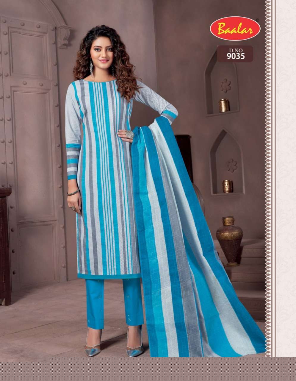 ZAARA VOL-9 BY BAALAR BEAUTIFUL STYLISH SUITS FANCY COLORFUL CASUAL WEAR & ETHNIC WEAR & READY TO WEAR PURE COTTON PRINTED DRESSES AT WHOLESALE PRICE