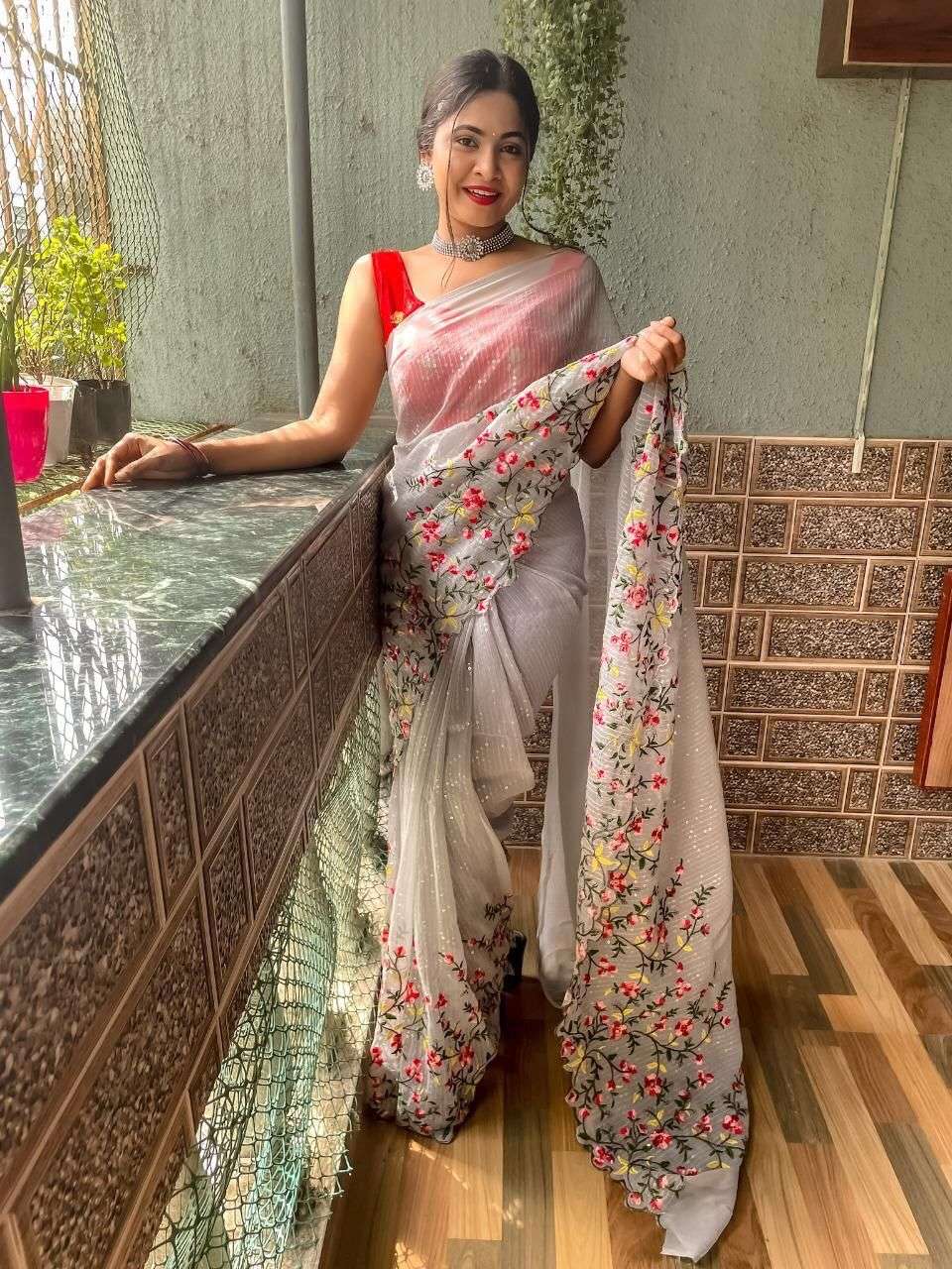 SUHANI VOL-2 BY INDO VASTRA 201 TO 211 SERIES INDIAN TRADITIONAL WEAR COLLECTION BEAUTIFUL STYLISH FANCY COLORFUL PARTY WEAR & OCCASIONAL WEAR GEORGETTE SAREES AT WHOLESALE PRICE