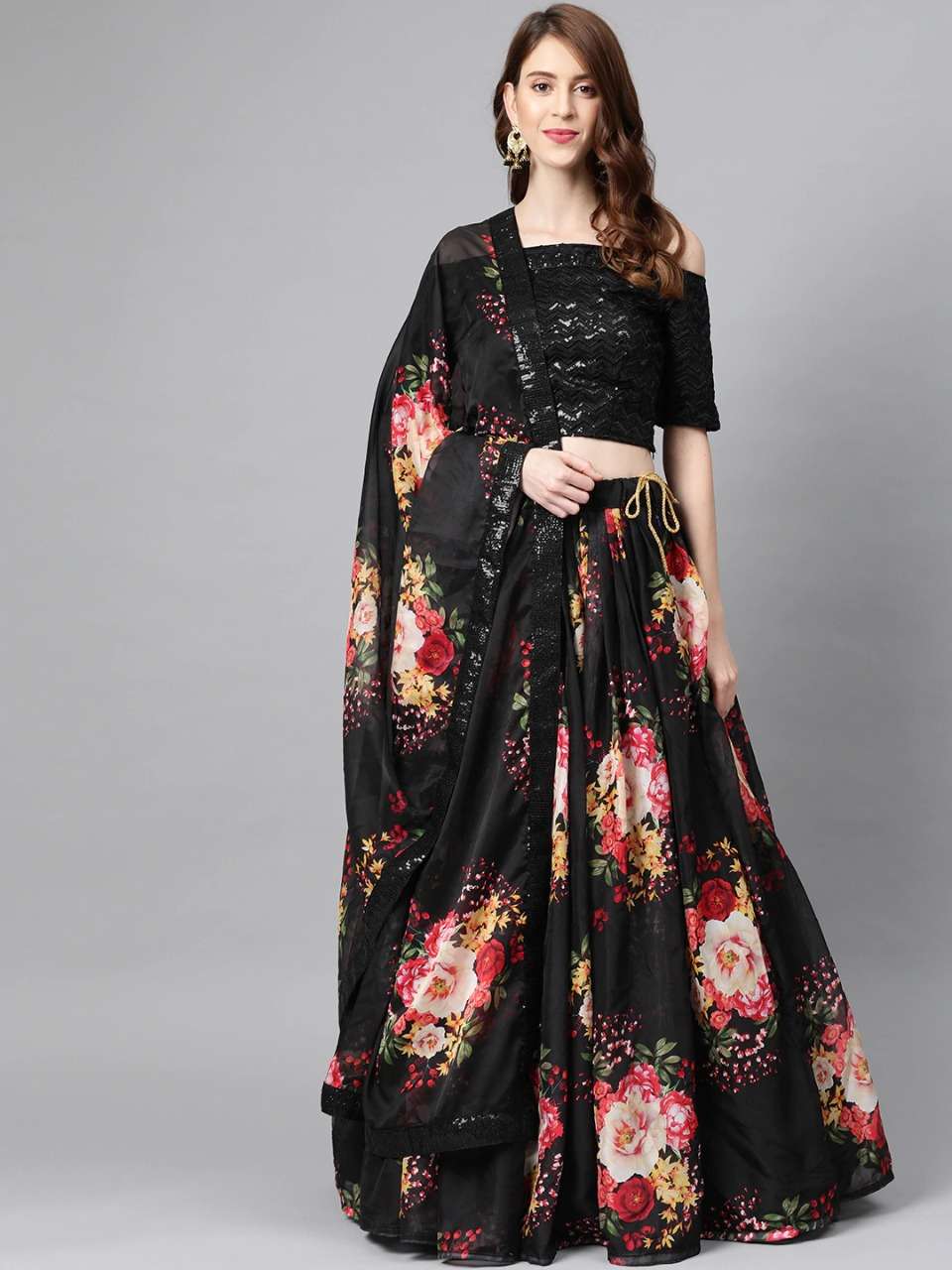 FLORAL PREMIUM BY SHEE STAR 01 TO 07 SERIES INDIAN TRADITIONAL BEAUTIFUL STYLISH DESIGNER BANARASI SILK JACQUARD EMBROIDERED PARTY WEAR PURE ORGANZA LEHENGAS AT WHOLESALE PRICE
