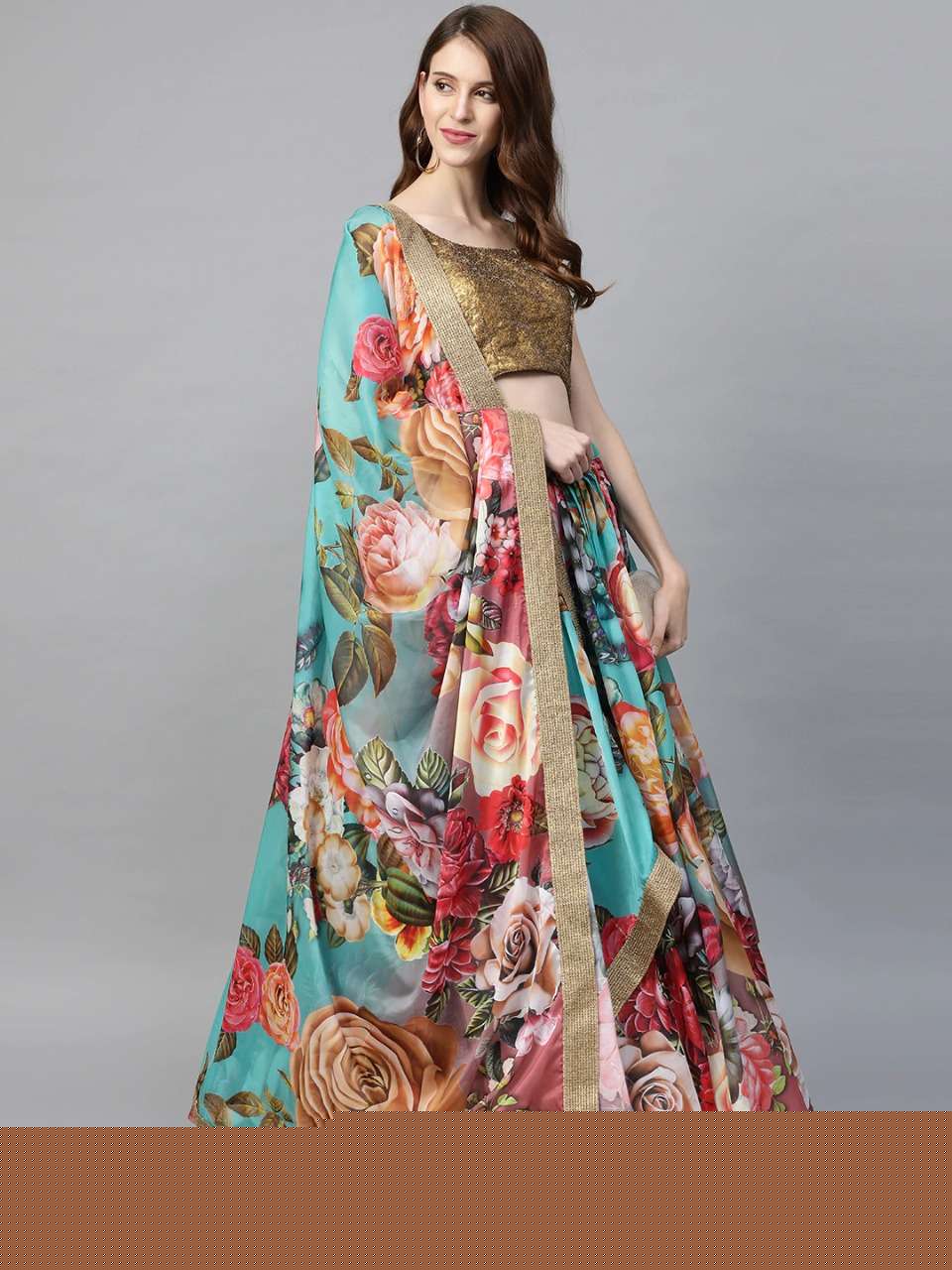 FLORAL PREMIUM BY SHEE STAR 01 TO 07 SERIES INDIAN TRADITIONAL BEAUTIFUL STYLISH DESIGNER BANARASI SILK JACQUARD EMBROIDERED PARTY WEAR PURE ORGANZA LEHENGAS AT WHOLESALE PRICE