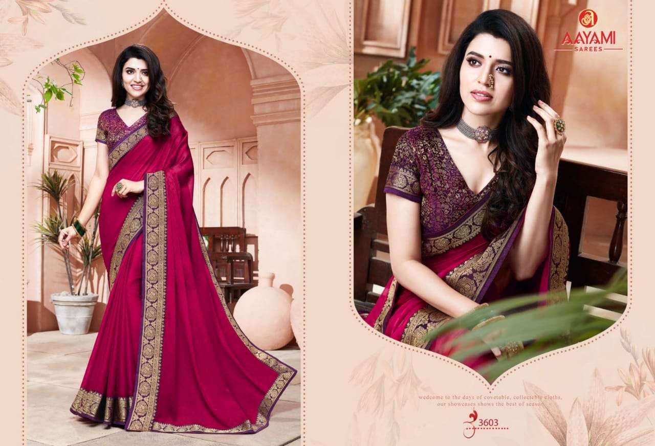 SHRINGAR VOL-2 BY AAYAMI 3601 TO 3614 SERIES INDIAN TRADITIONAL WEAR COLLECTION BEAUTIFUL STYLISH FANCY COLORFUL PARTY WEAR & OCCASIONAL WEAR GEORGETTE SAREES AT WHOLESALE PRICE