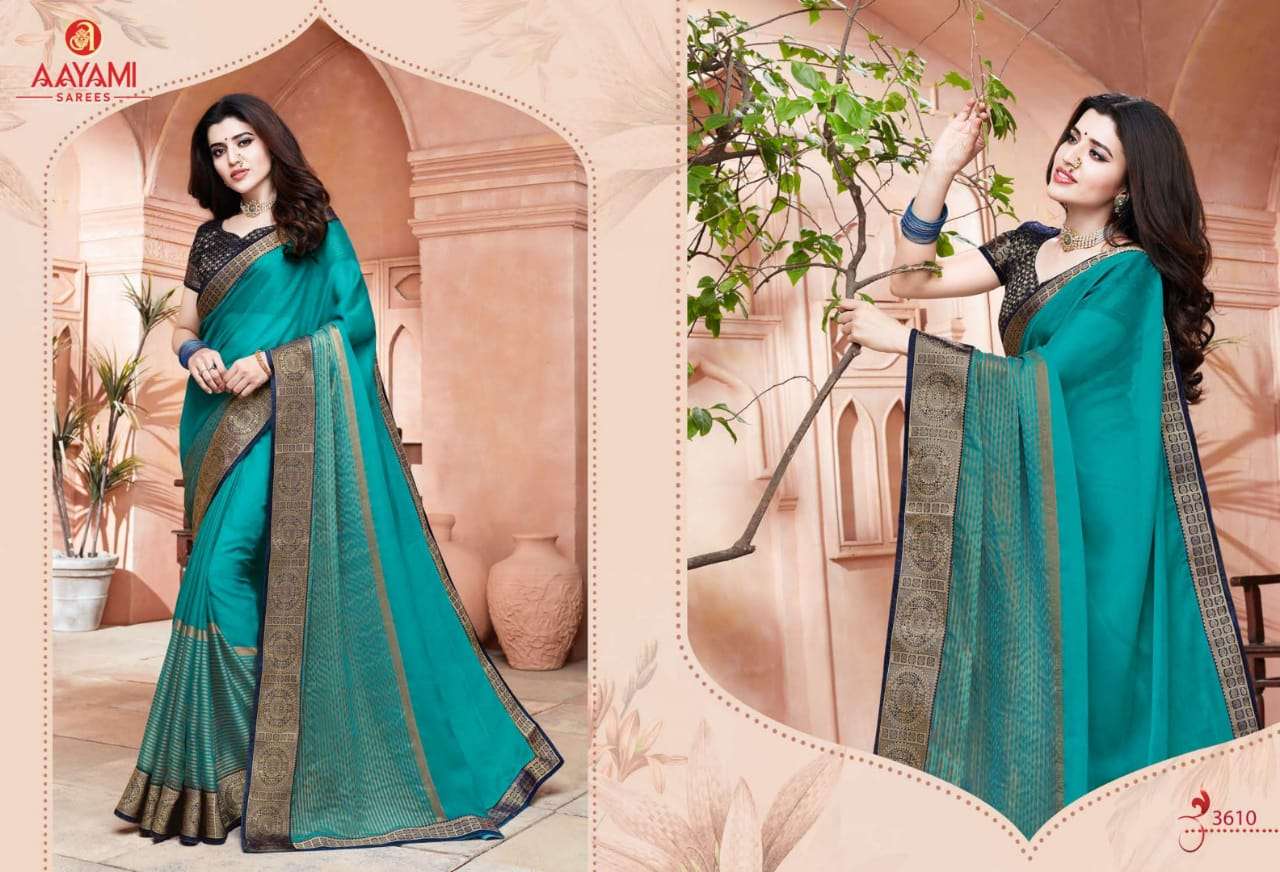 SHRINGAR VOL-2 BY AAYAMI 3601 TO 3614 SERIES INDIAN TRADITIONAL WEAR COLLECTION BEAUTIFUL STYLISH FANCY COLORFUL PARTY WEAR & OCCASIONAL WEAR GEORGETTE SAREES AT WHOLESALE PRICE