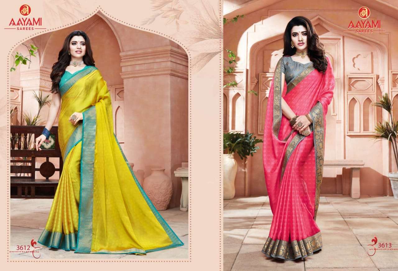 SHRINGAR VOL-2 BY AAYAMI 3601 TO 3614 SERIES INDIAN TRADITIONAL WEAR COLLECTION BEAUTIFUL STYLISH FANCY COLORFUL PARTY WEAR & OCCASIONAL WEAR GEORGETTE SAREES AT WHOLESALE PRICE