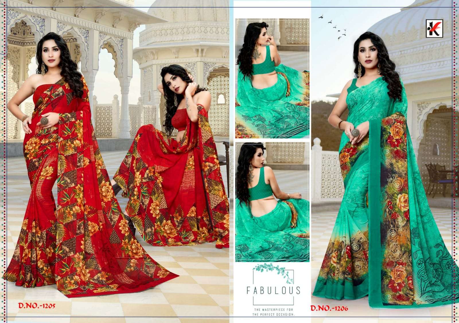 GARAM CHAI VOL-102 BY KODAS 1203 TO 1218 SERIES INDIAN TRADITIONAL WEAR COLLECTION BEAUTIFUL STYLISH FANCY COLORFUL PARTY WEAR & OCCASIONAL WEAR RENIAL PRINT SAREES AT WHOLESALE PRICE