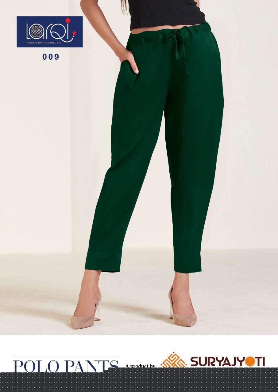 POLO PANTS BY SURYAJYOTI 001 TO 013 SERIES BEAUTIFUL STYLISH FANCY COLORFUL PARTY WEAR & ETHNIC WEAR KHADI COTTON PANTS AT WHOLESALE PRICE