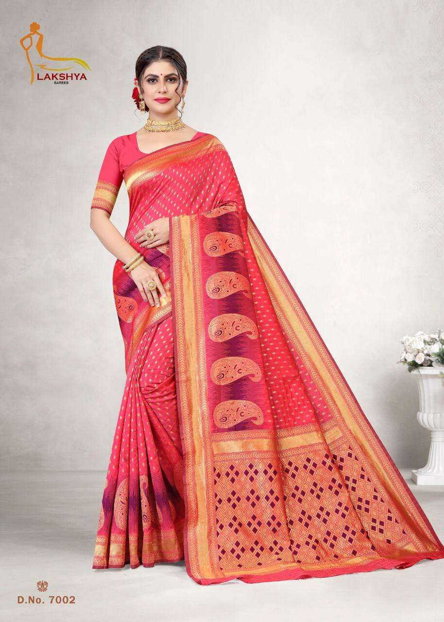 VIDYA VOL-7 BY LAKSHYA 7001 TO 7006 SERIES DESIGNER STYLISH FANCY COLORFUL BEAUTIFUL PARTY WEAR & ETHNIC WEAR COLLECTION JACQUARD SILK KURTIS AT WHOLESALE PRICE